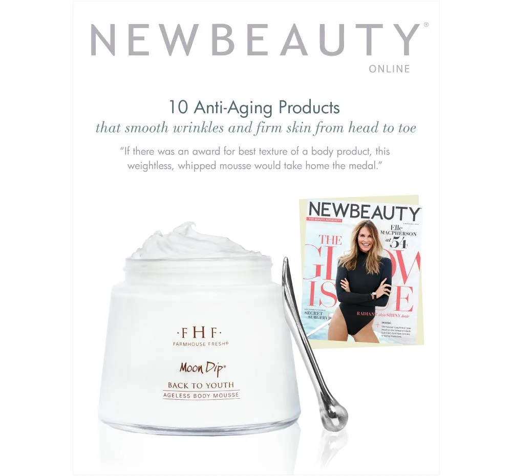 Мусс для тела FarmHouse Fresh Moon Dip Back to Youth Ageless Body Mousse, 8 жидких унций. — фото 4