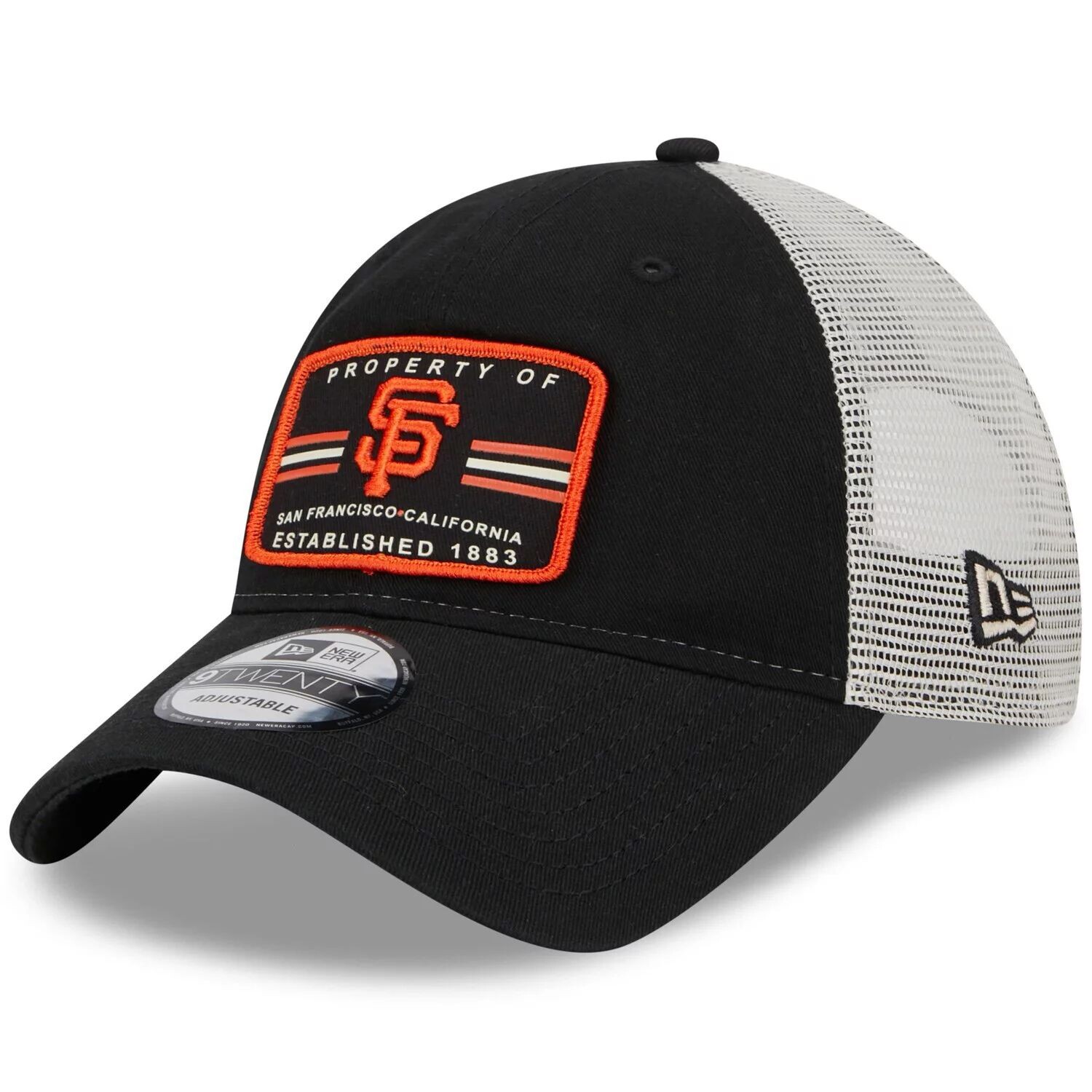 

Мужская черная кепка New Era San Francisco Giants Property Trucker 9TWENTY Snapback