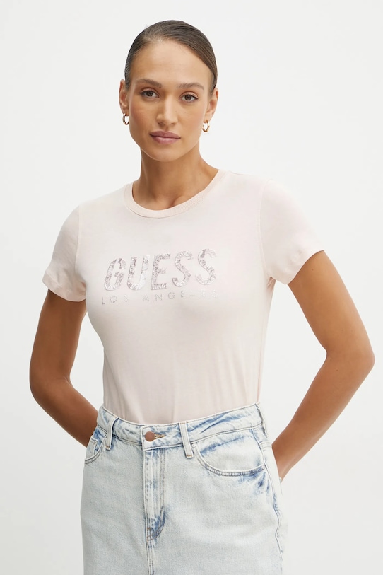 

Футболка Guess, розовый