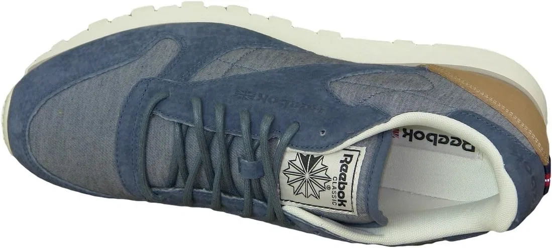 Кроссовки Reebok CL Leather Stain AQ9722 AQ9722, Blue Aq9722 — фото 3