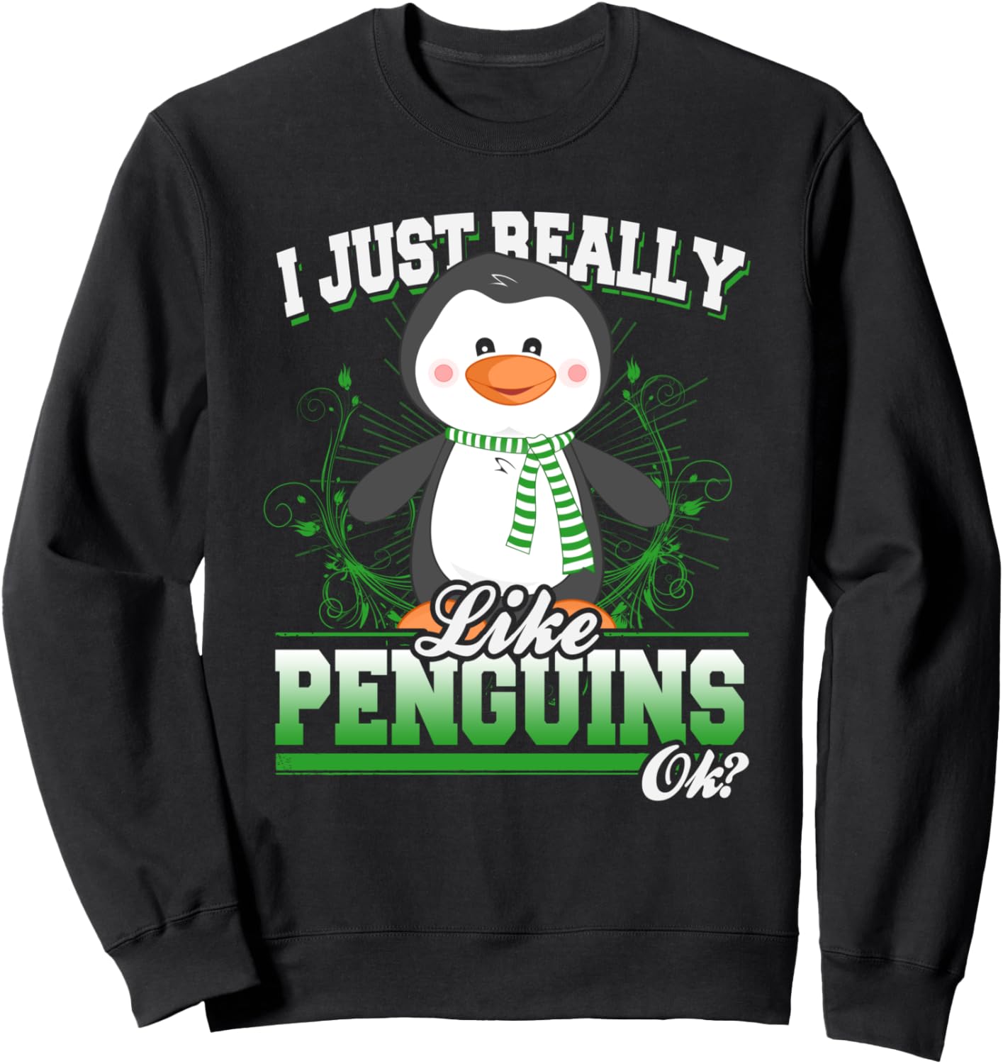 

Мне просто очень нравятся пингвины. Забавная толстовка с пингвином Funny Penguin Novelty Design Penguins Co., черный