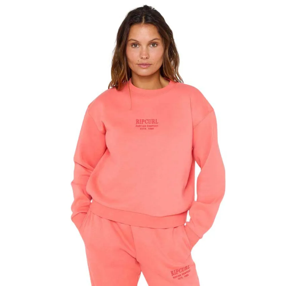 

Толстовка Rip Curl Surf Staple Relaxed Crew, оранжевый