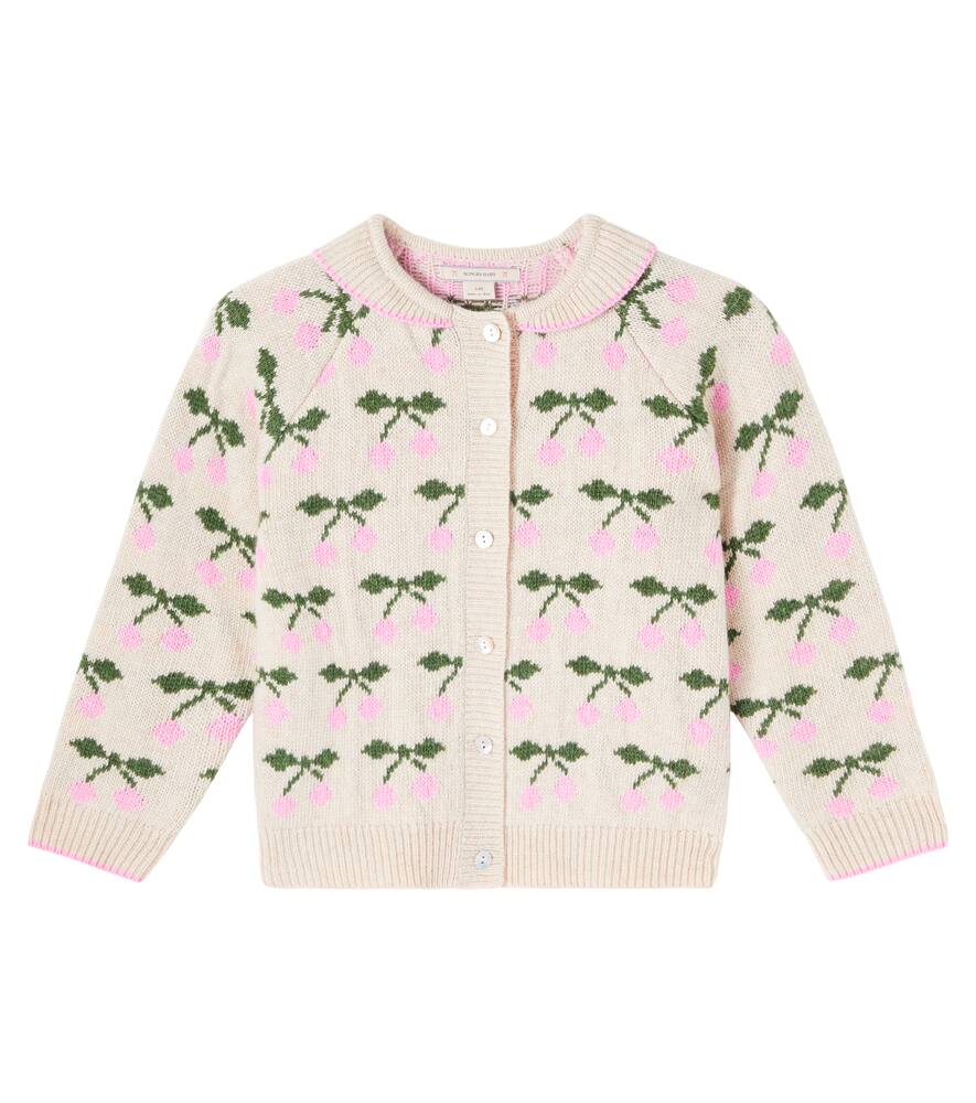 

Белу жаккардовый кардиган Konges Sløjd, Cherry