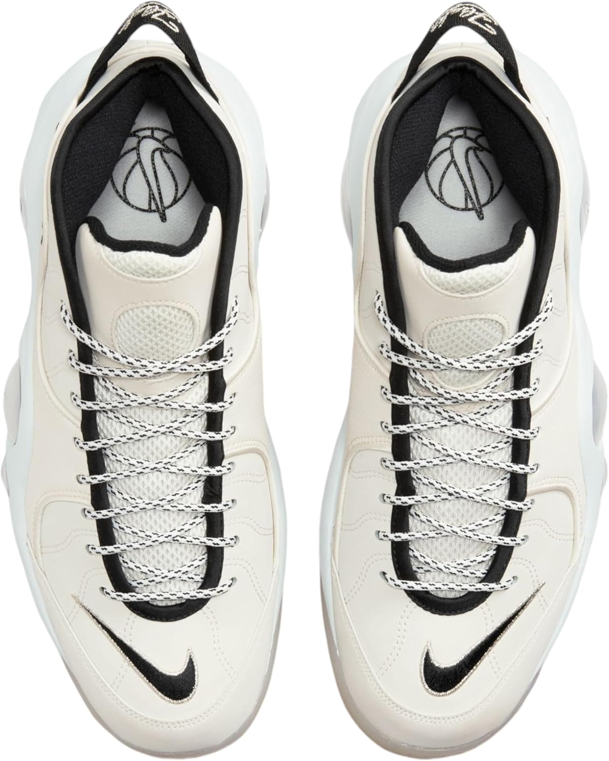 Мужские баскетбольные кроссовки Nike Air Zoom Flight 95 OG, Sail/White/Pale Ivory/Black-White — фото 4