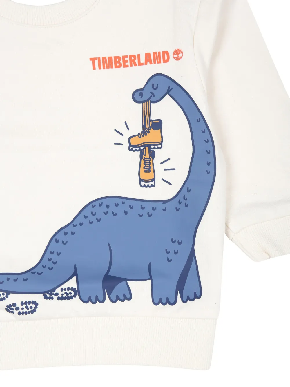 Толстовка с принтом Dinosaur Timberland Kids, нейтральный — фото 3