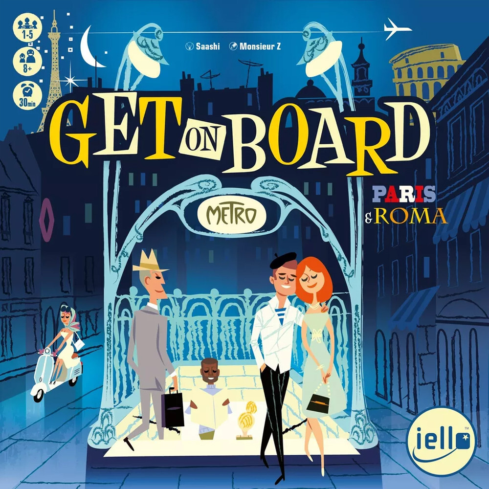 

Настольная игра IELLO Get on Board: Paris & Roma