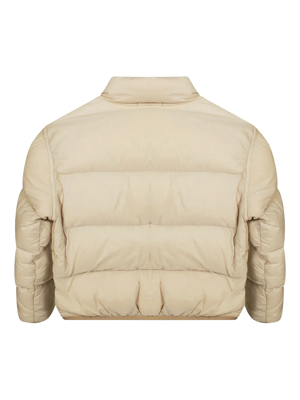 Пуховое пальто с нашивкой в виде компаса Stone Island Junior, нейтральный — фото 2