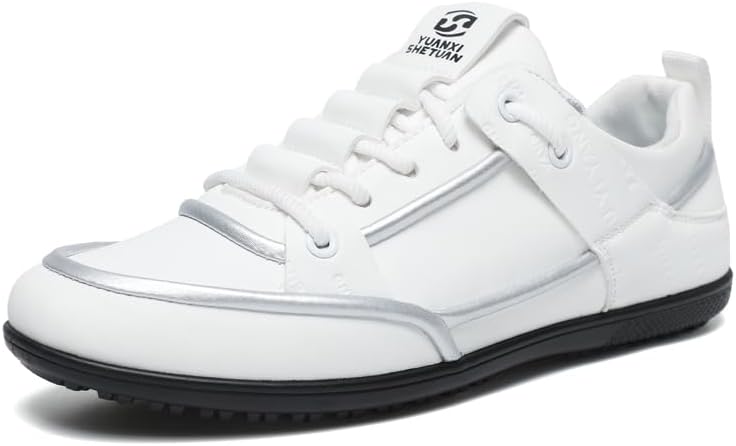 

Многоцветные повседневные туфли с удобной и универсальной шнуровкой, модные мужские кроссовки низкого типа, незаменимые для повседневных поездок и покупок Generic, белый