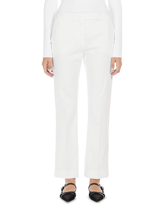

2 Прямые брюки цвета окра Max Mara, белый