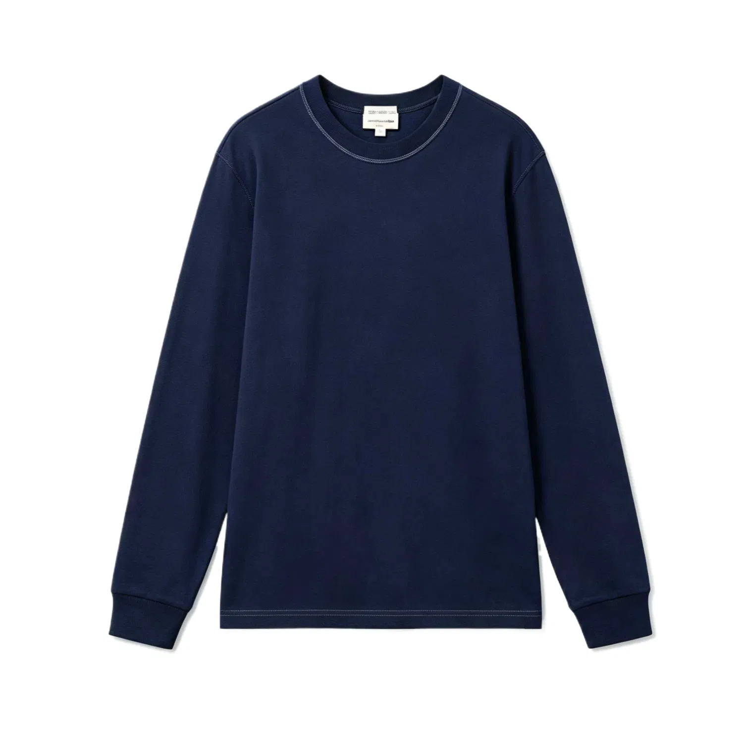 Футболка LACOSTE с круглым вырезом темно-синяя