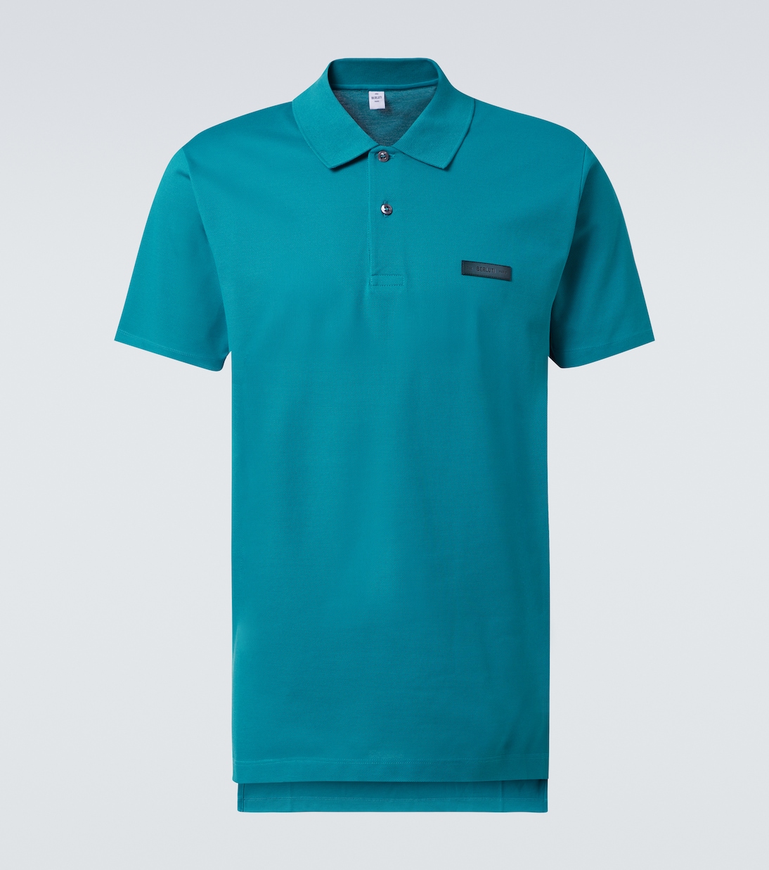 

Хлопковая поло Berluti, Deep Teal Green