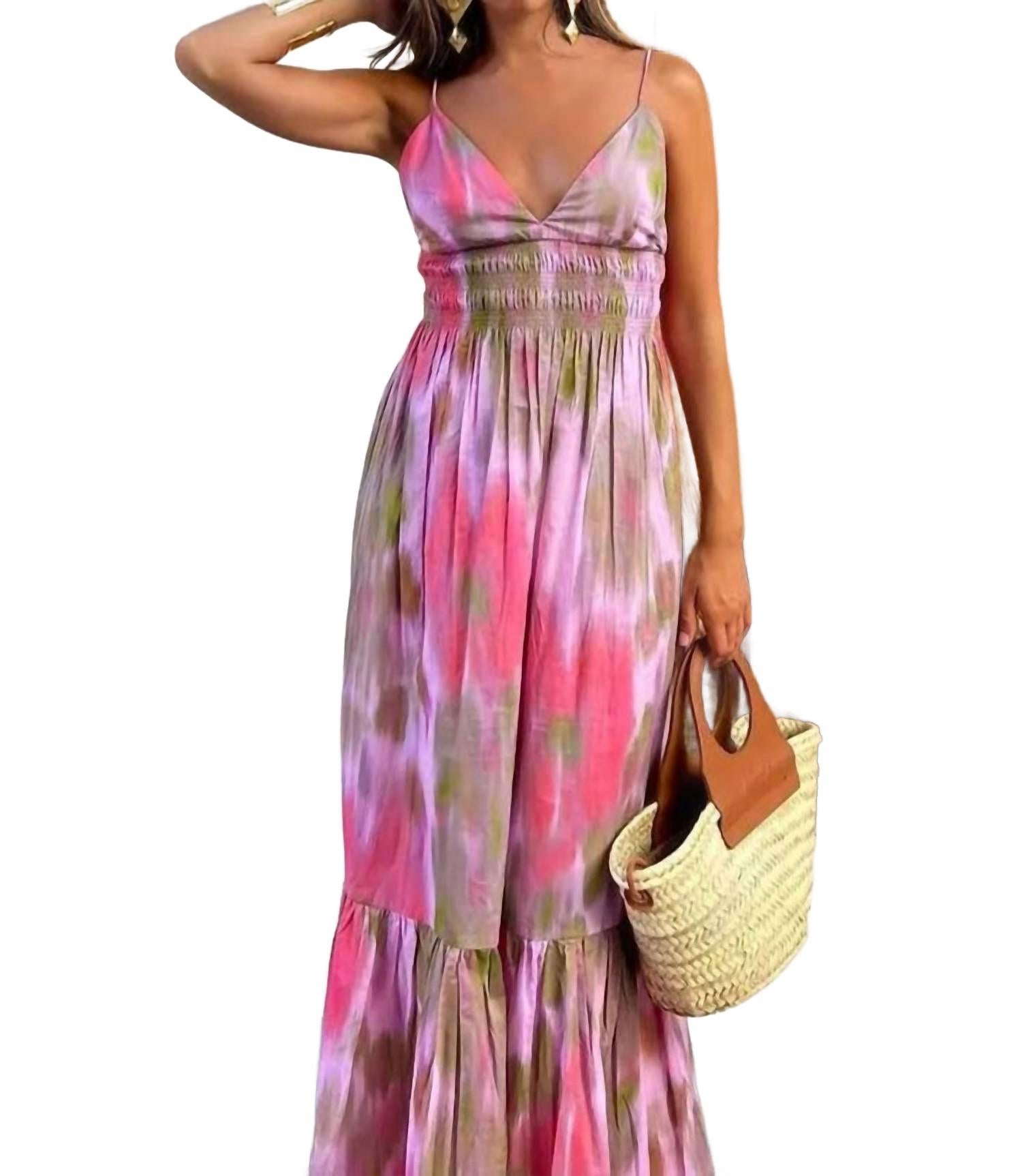 

Платье Pretty Love в розовом / коричневом цвете Willshela