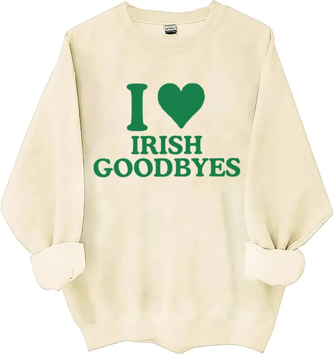 

Толстовка I Love Irish Goodbye, худи на День Святого Патрика Czbic