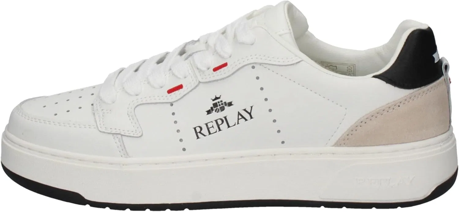 Кроссовки Replay Herren Kai Action Sneaker, 062 White Black
