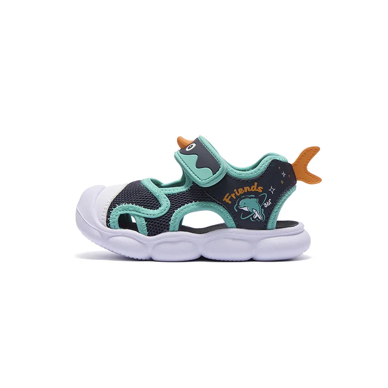 Кроссовки Anti Kick Rebound для малышей, сине-зеленые 361°KIDS, Deep Stone Blue/Lake Aqua Green