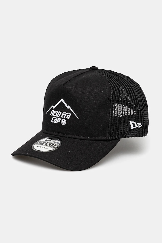 

Хлопковая кепка с козырьком New Era, черный