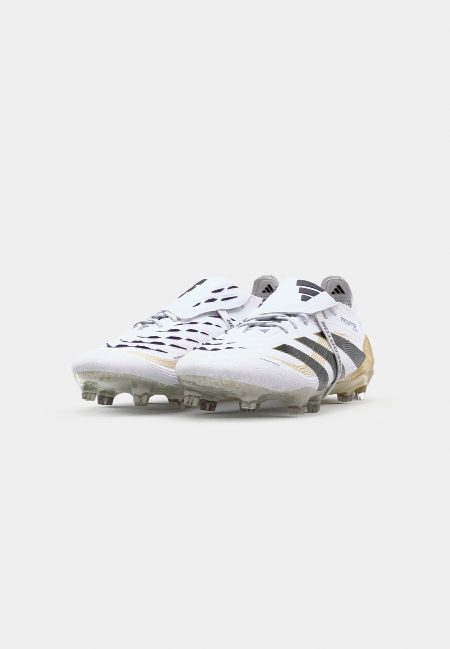 Кроссовки Adidas Performance PREDATOR ELITE FOLD-OVER TONGUE FIRM GROUND FOOTBALL BOOTS, Footwear White/Core Black/Gold Metallic/White — фото 4