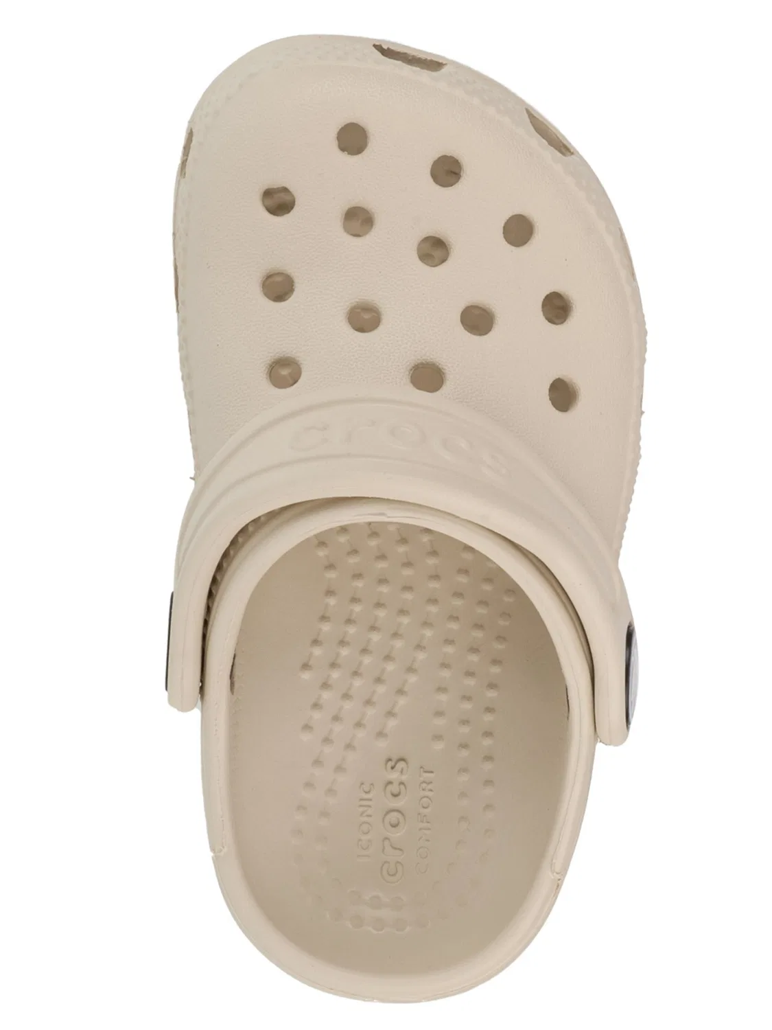 Сандалии Crocs Classic Clog Kids T светло-бежевого цвета — фото 4
