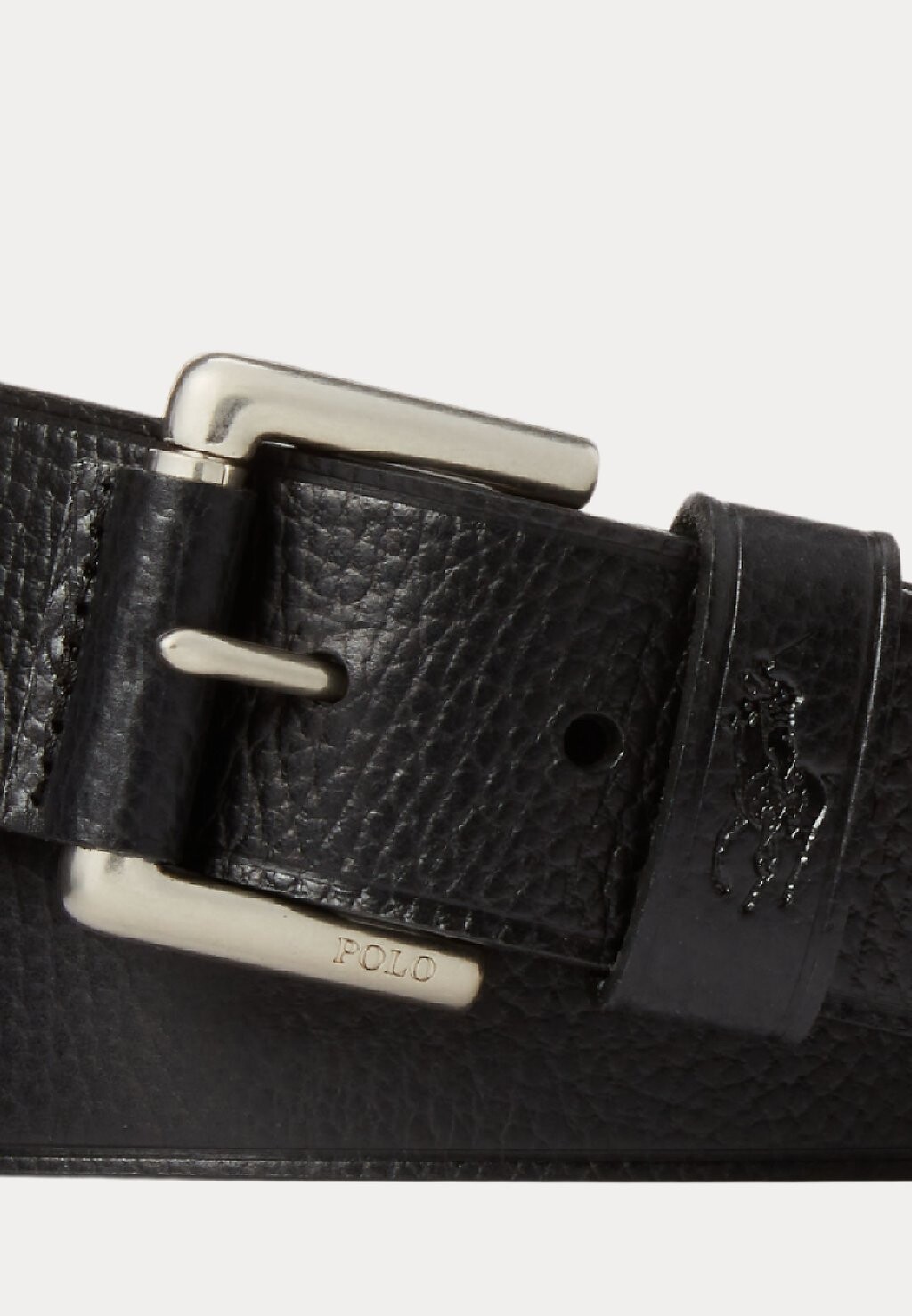 

Пояс SIGNATURE PONY LEATHER BELT Ralph Lauren, черный