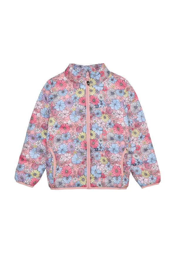 Стеганая зимняя куртка с принтом по всей поверхности Color Kids, Bridal Rose