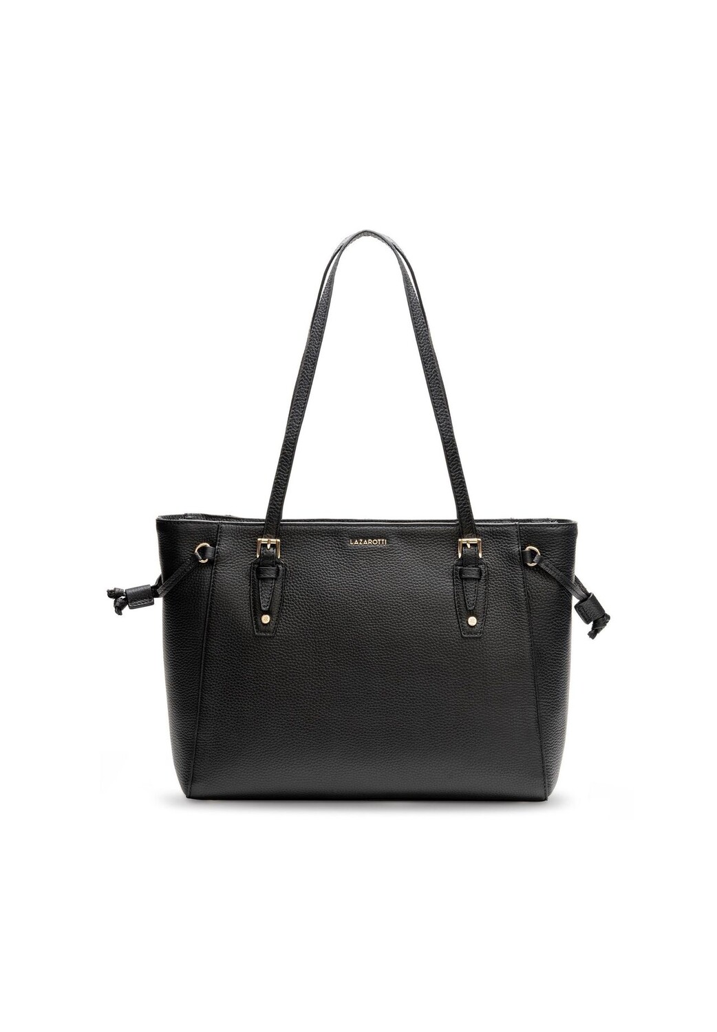 

Сумка-шоппер Bologna Leather кожаная 36 см LAZAROTTI, черный