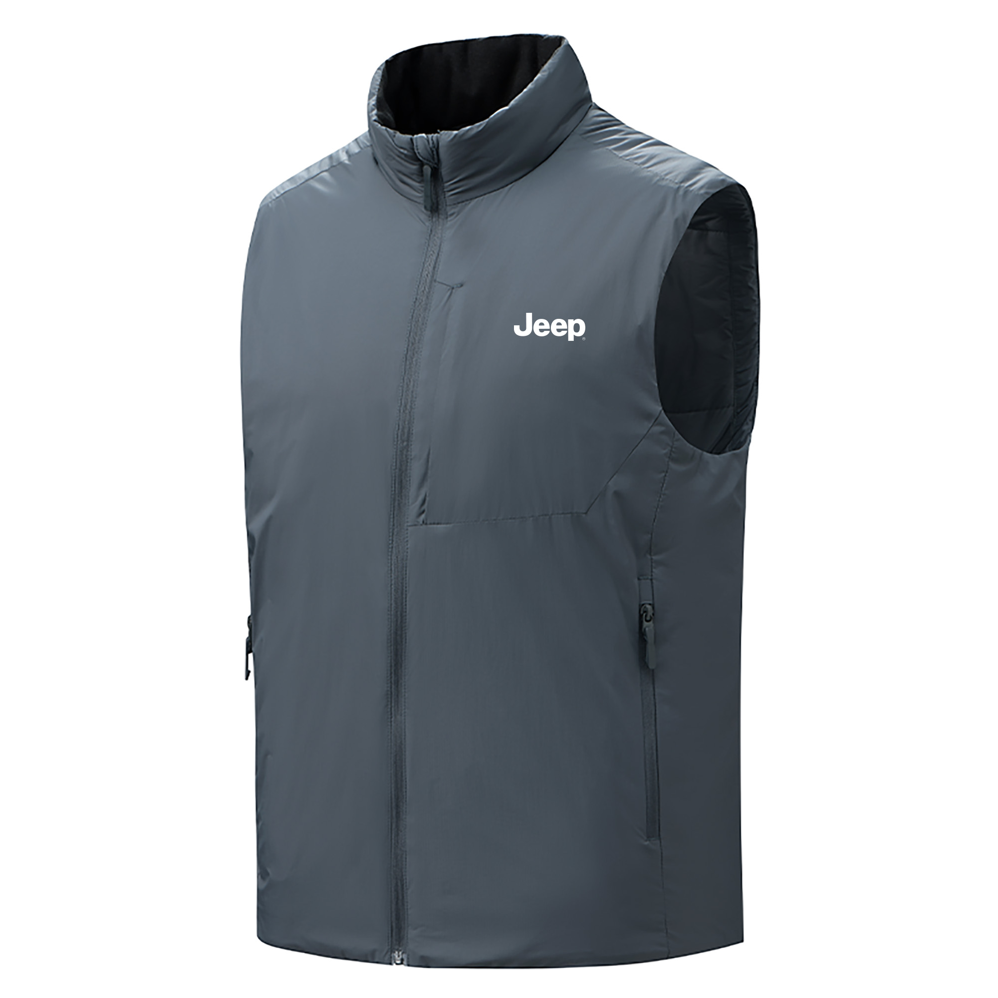 

Пуховик Unisex Stand Collar Thickened Others Jeep, slate серый