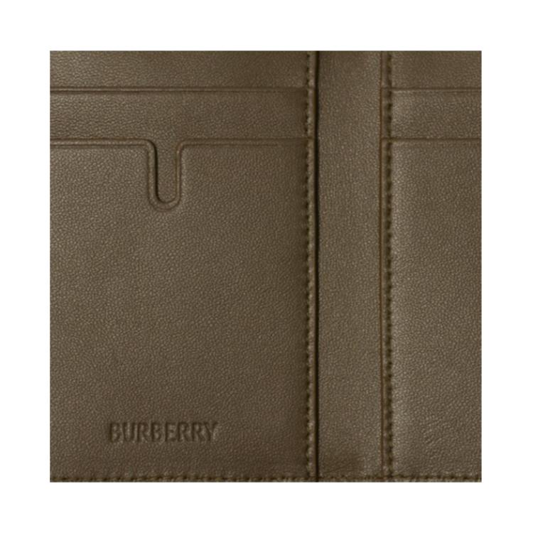 Burberry Кожаный картхолдер унисекс армейский зеленый — фото 4