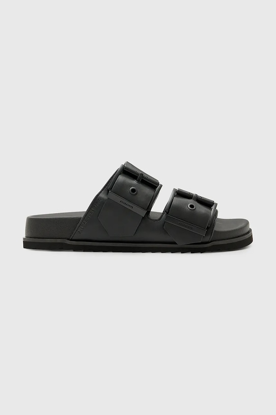 Кожаные шлепанцы Sian Sandal Allsaints, черный