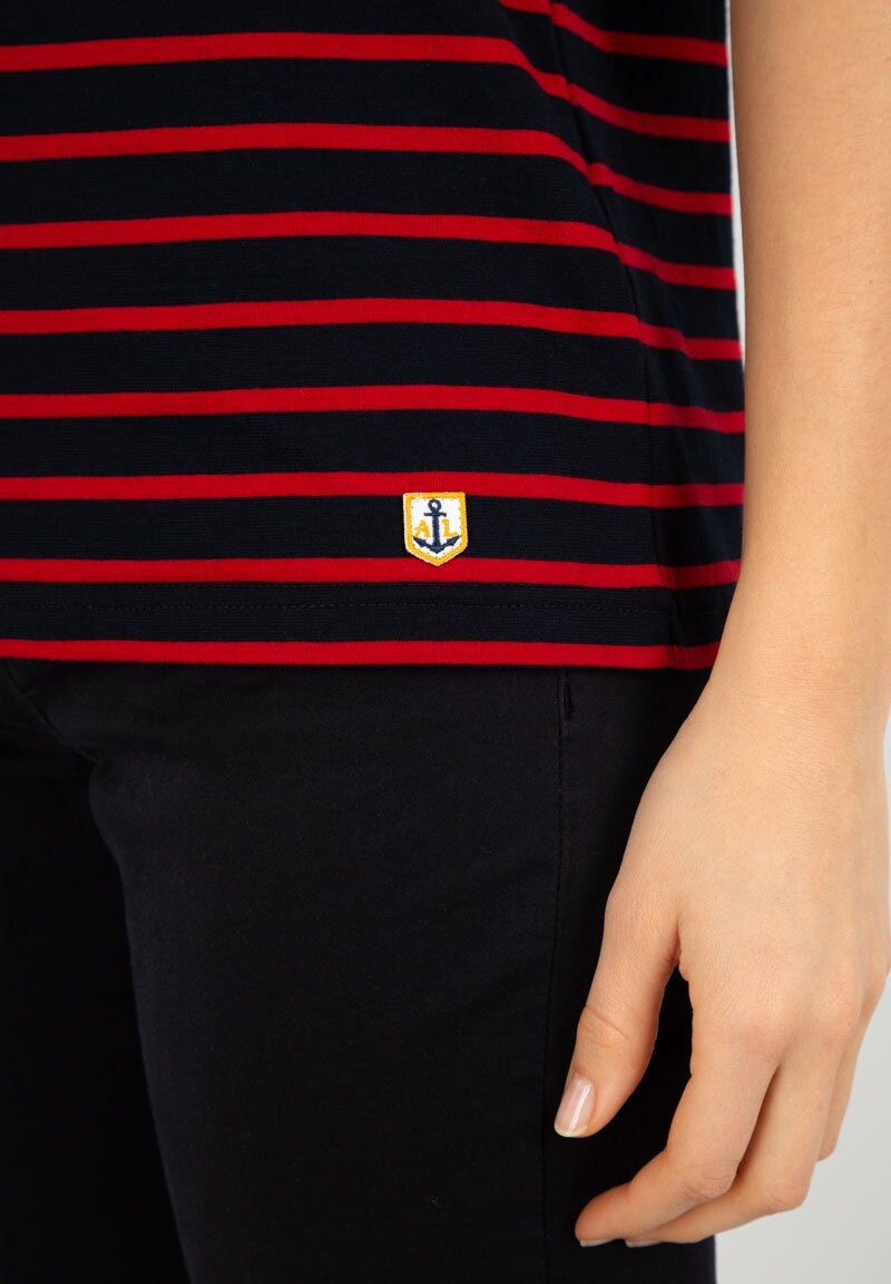 

Футболка с принтом MARINIÈRE CLASSIC T-SHIRT Armor lux, темно-синий