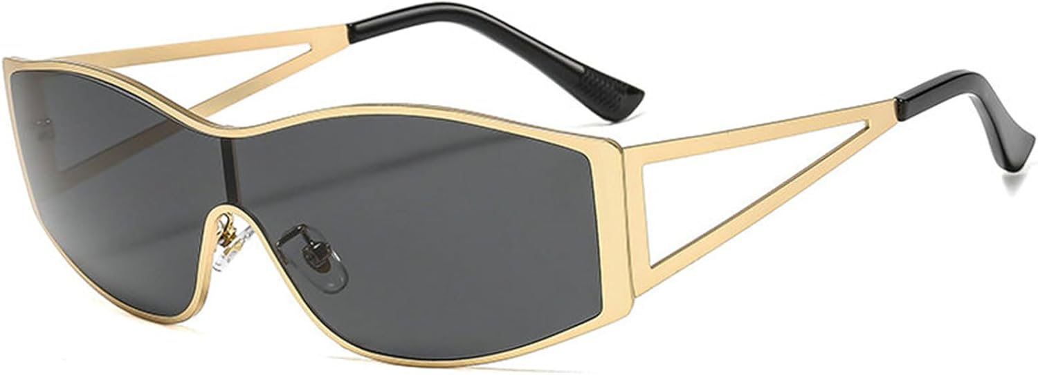 

Солнцезащитные очки Willochra Y2K для женщин и мужчин. Эстетика 2000-х. Аксессуары для образа в стиле 2000-х. Овальные очки Y2K в металлической оправе. Очки с обтекаемой формой, C1