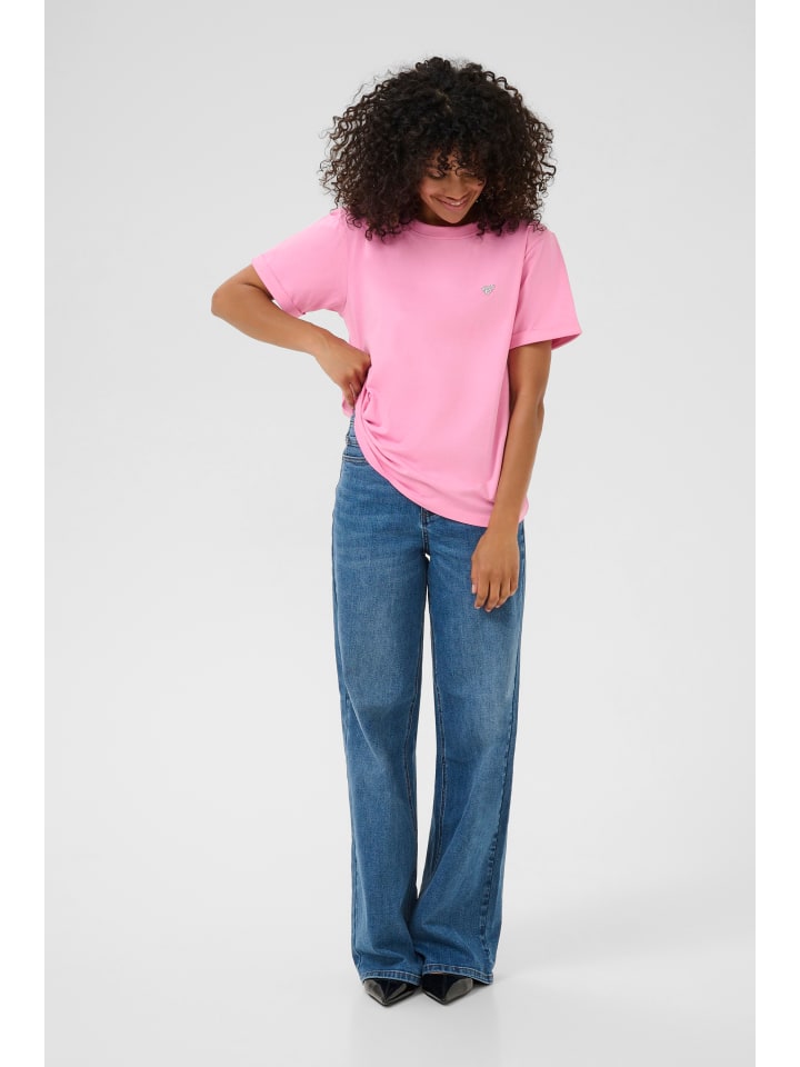 

Kaffe Футболка KAemily, стандартный крой, цвет Rosebloom W. Silver Heart