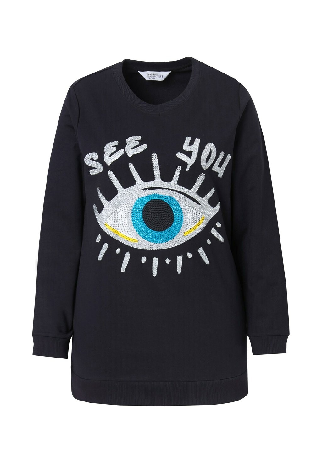 

Толстовка WITH DECORATIVE EYE PATTERN Angel of Style, черный