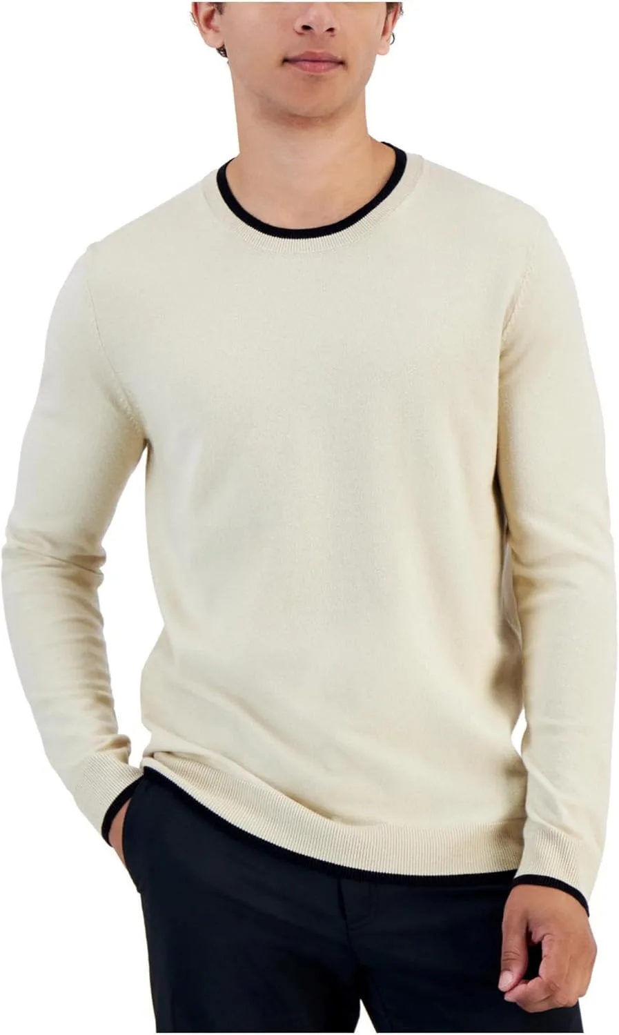 

Свитер Alfani с контрастной окантовкой