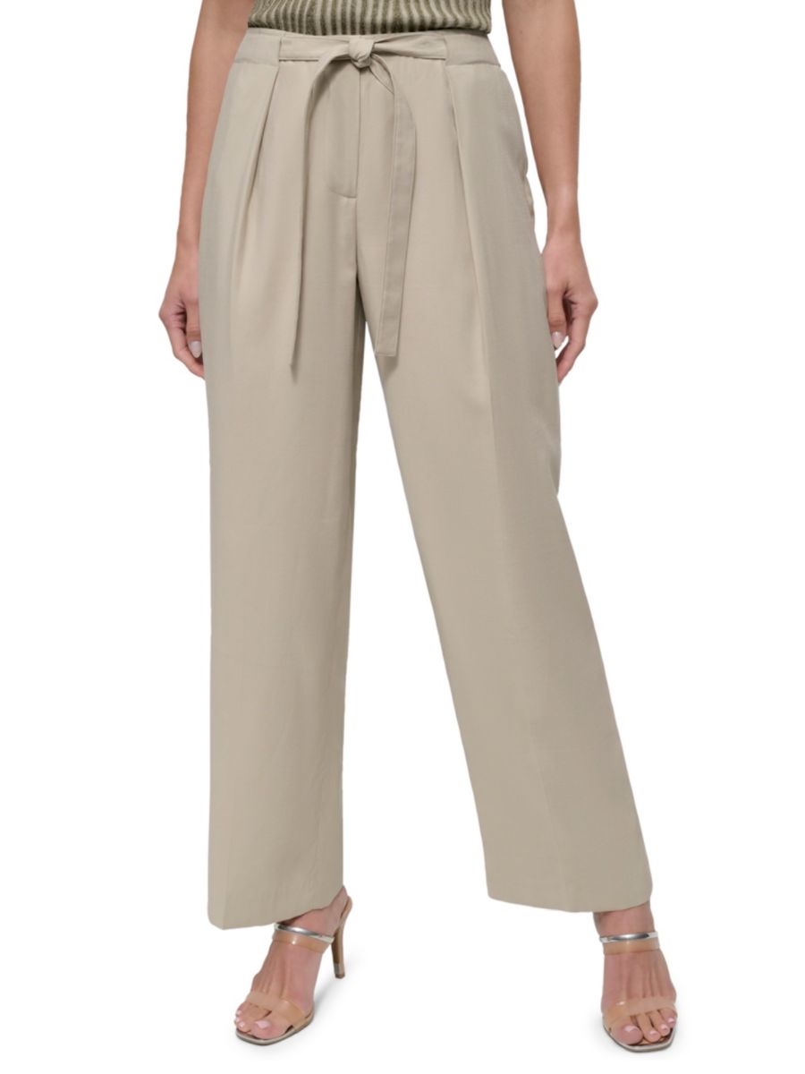 

Брюки с завязками спереди DKNY, цвет Trench