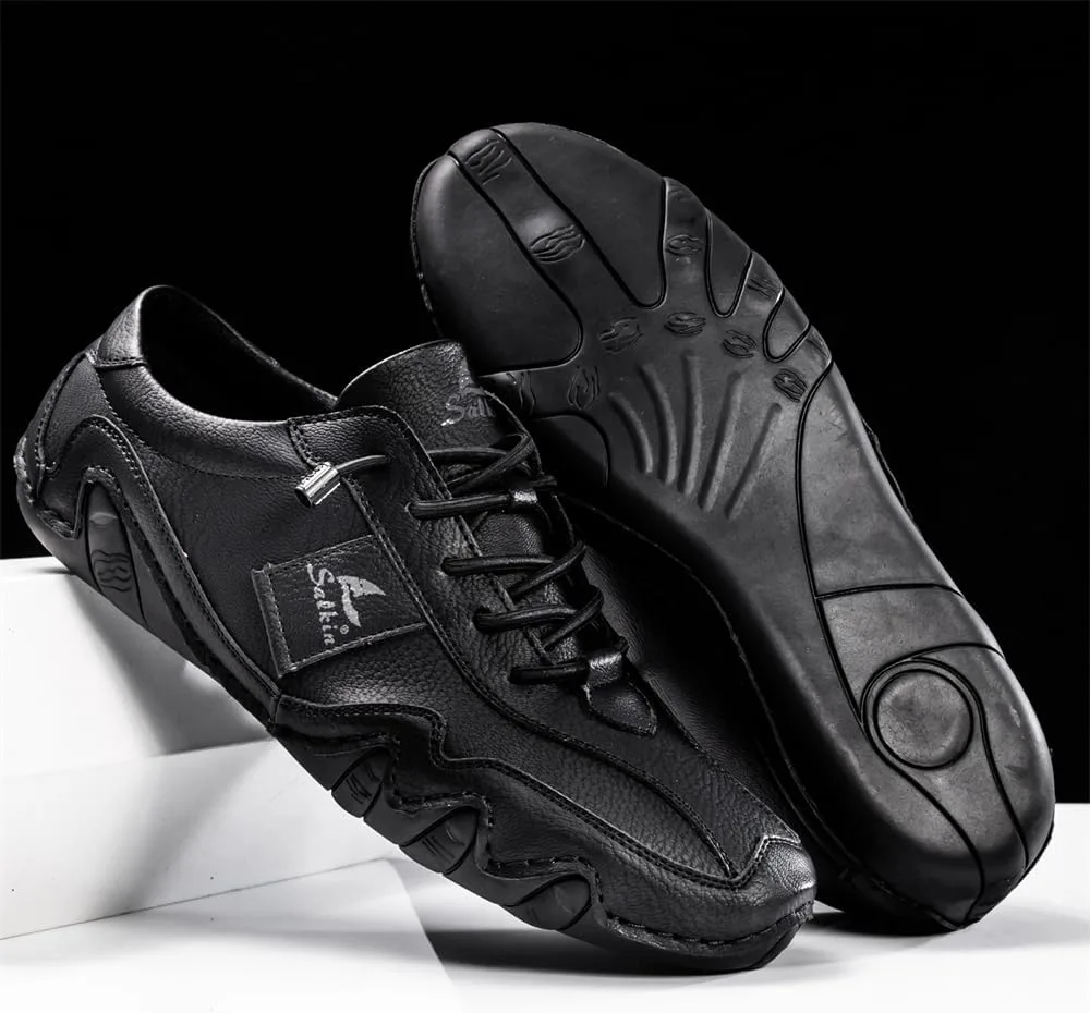 

Мужские обувь для вождения и прогулок, легкие повседневные слипоны, комфортные дышащие кроссовки Abborora, черный