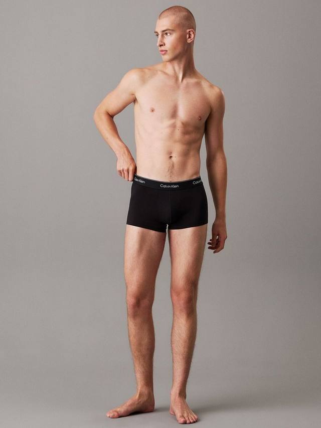 Плавки icon из хлопка стрейч с низкой посадкой Calvin Klein, черный — фото 3