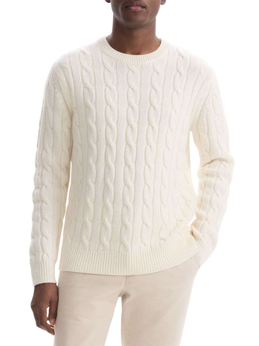 

Шерстяной свитер Montana с косами Theory, цвет Winter White