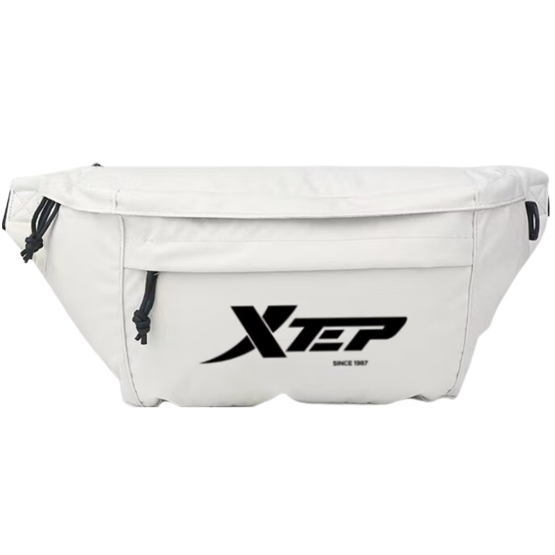 

Полиэстеровая сумка через плечо большая унисекс Starlight White/Graphite Black XTEP