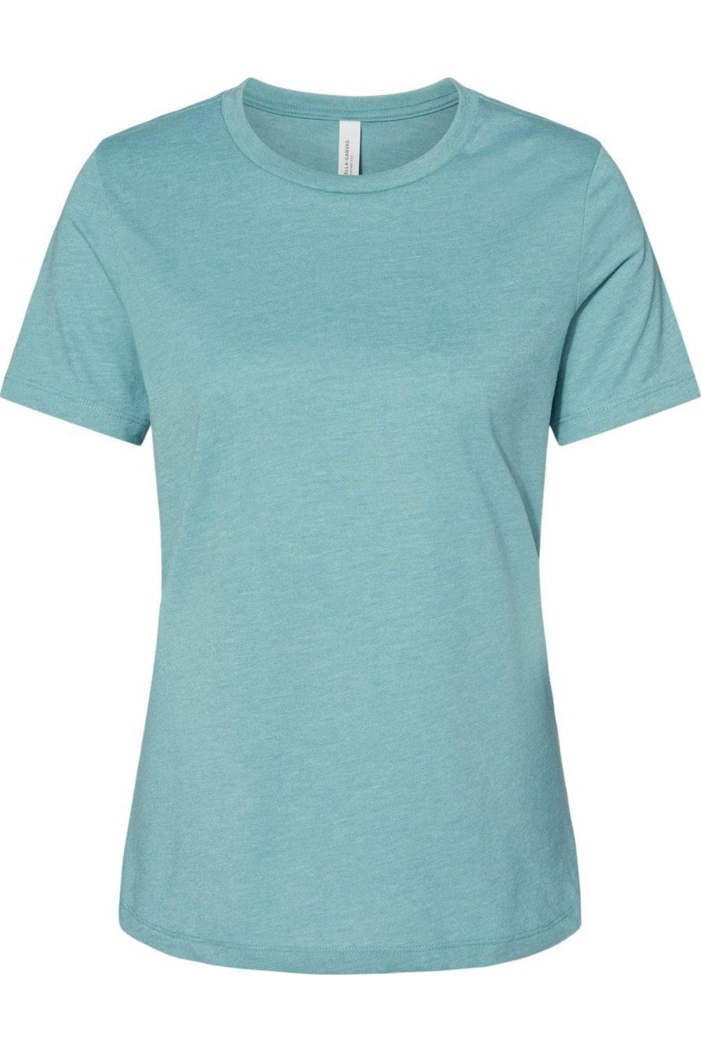

Женская свободная футболка BELLA + CANVAS Heather CVC, цвет heather blue lagoon