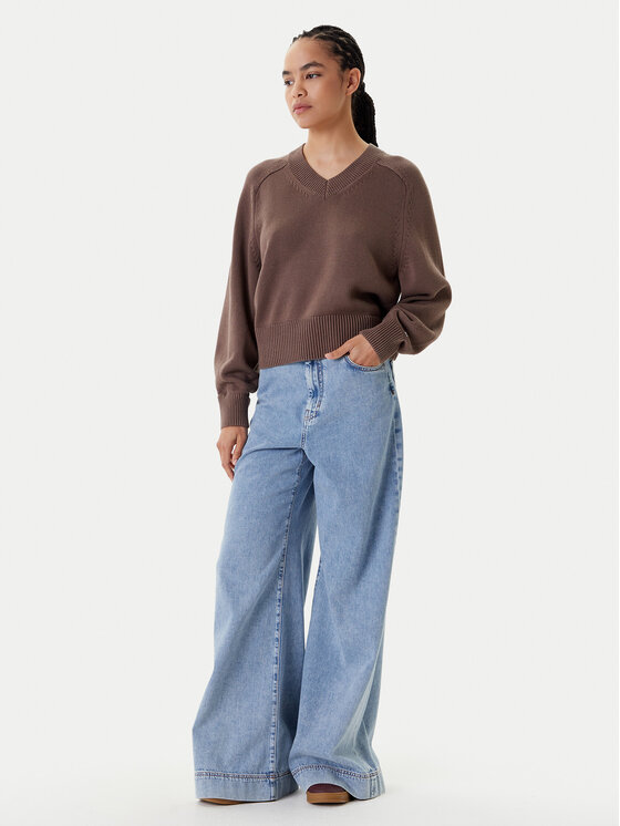 Свитер обычного кроя WW0WW45700 Tommy Hilfiger, коричневый — фото 2