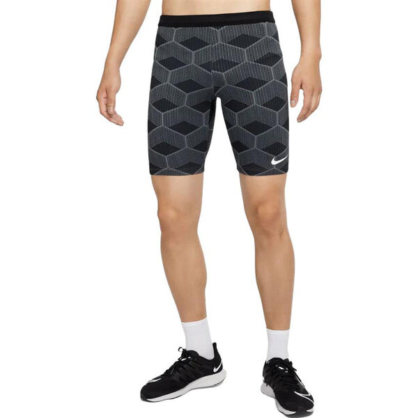 Шорты dri fit adv team kenya aeroswift мужские 1 2 длины гоночные тайтсы Nike, серый — фото 3