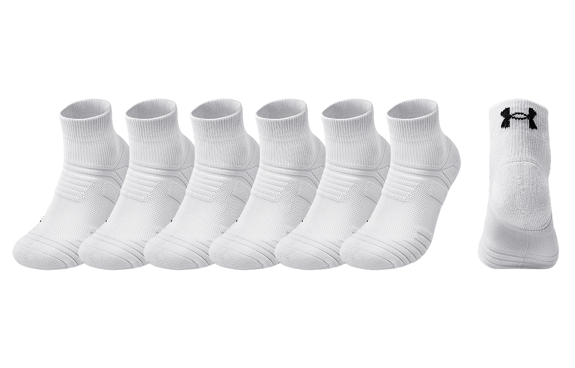 

Средние хлопковые носки Unisex, набор из 3 пар Under Armour, белый