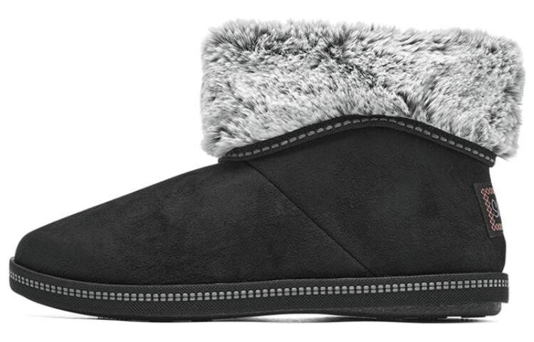 Зимние ботинки женские среднего размера черного цвета Skechers