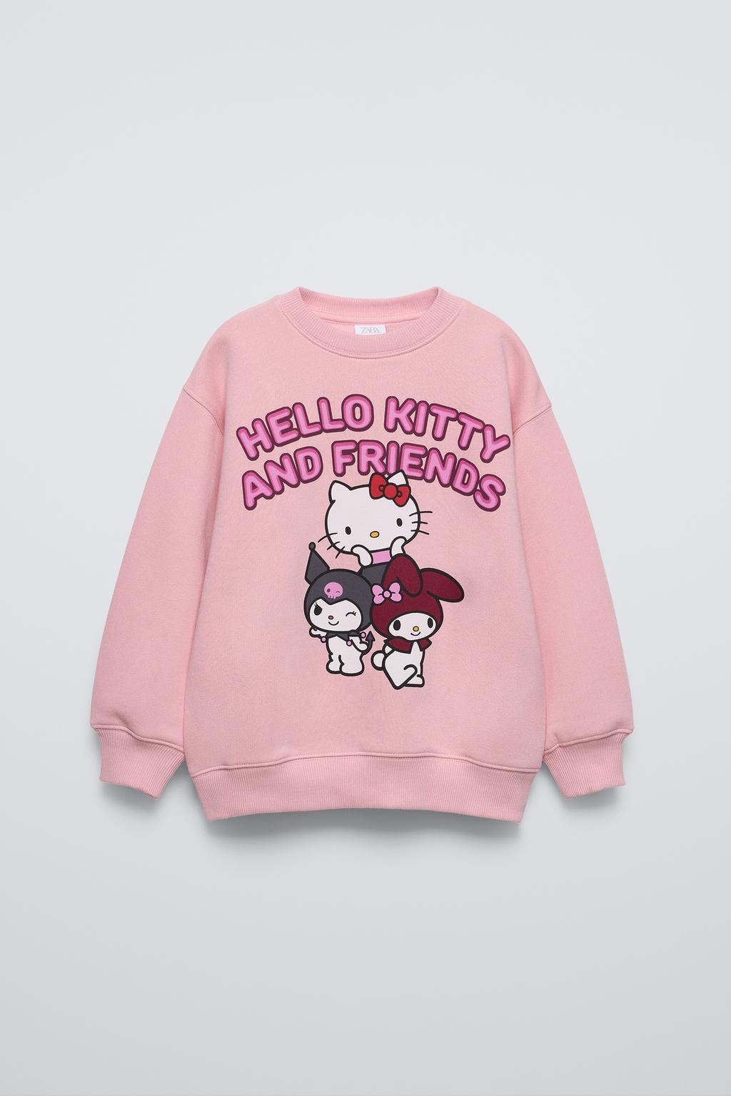 

Толстовка hello kitty и друзья sanrio ZARA, розовый