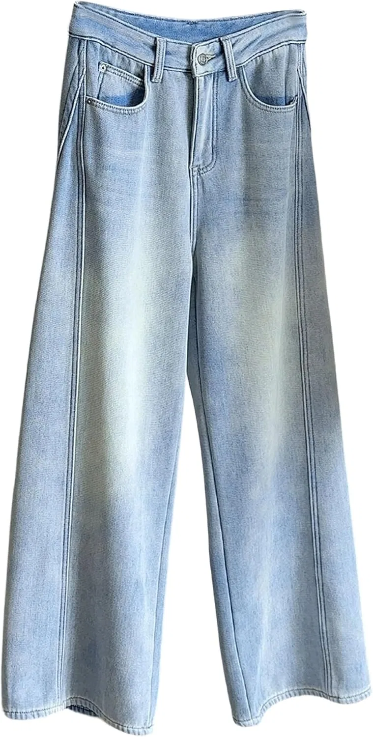 Джинсы широкие Light Blue