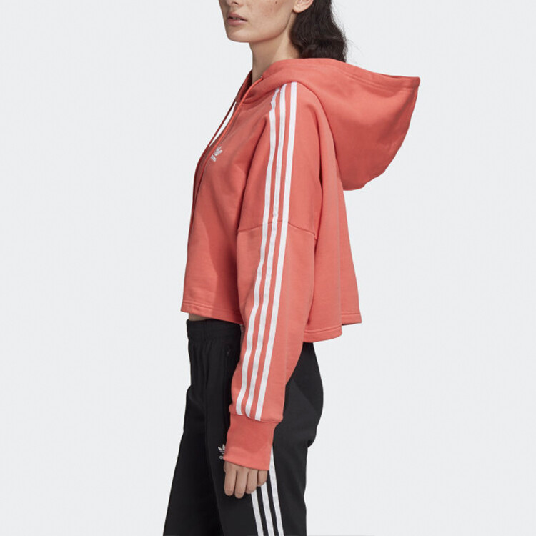 Свитшот женский NWT светло-алый/белый Adidas Originals, белый — фото 4