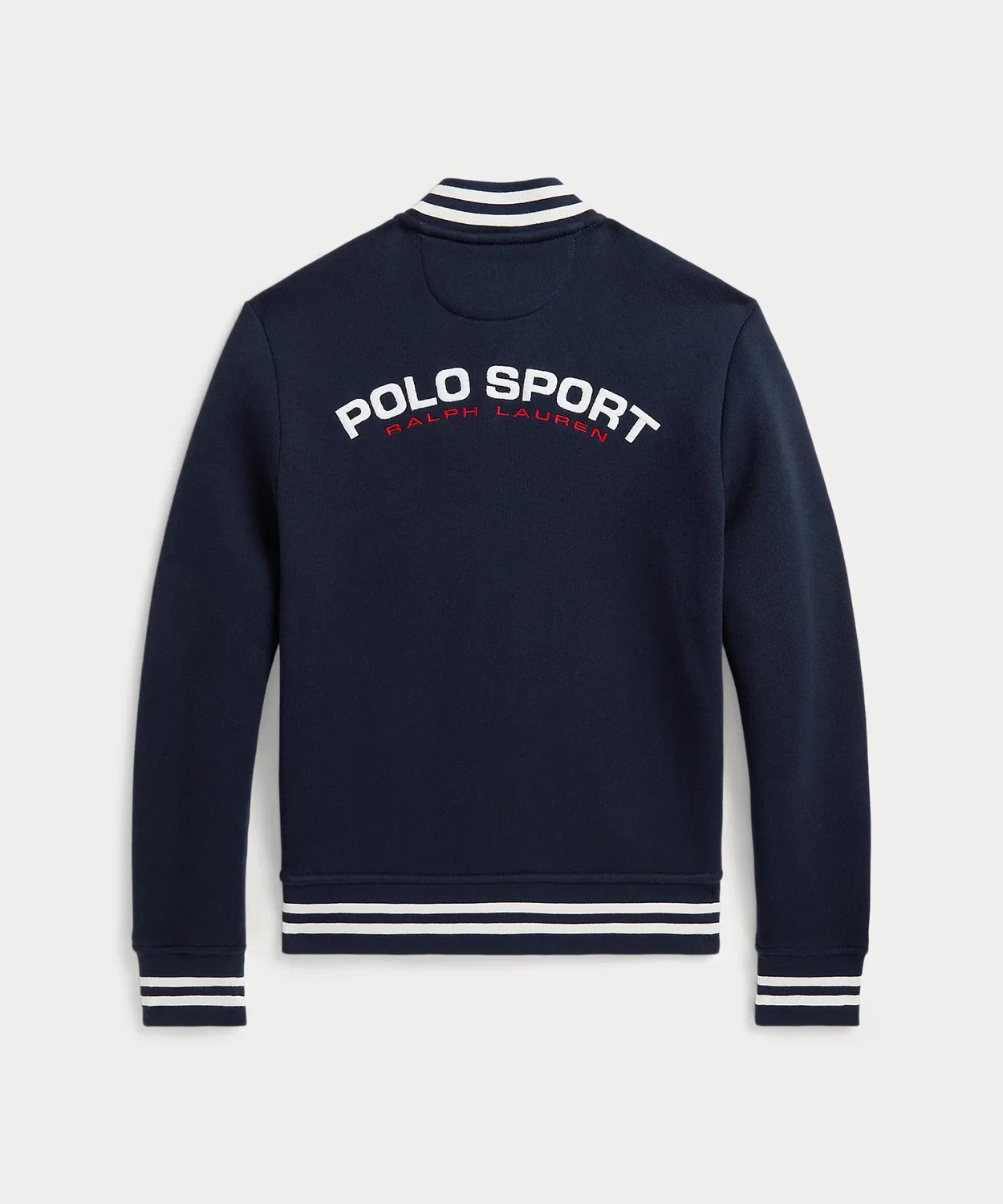 Куртка флисовая бейсбольная Polo Sport Ralph Lauren, хлопок/полиэстер, темно-синяя — фото 2