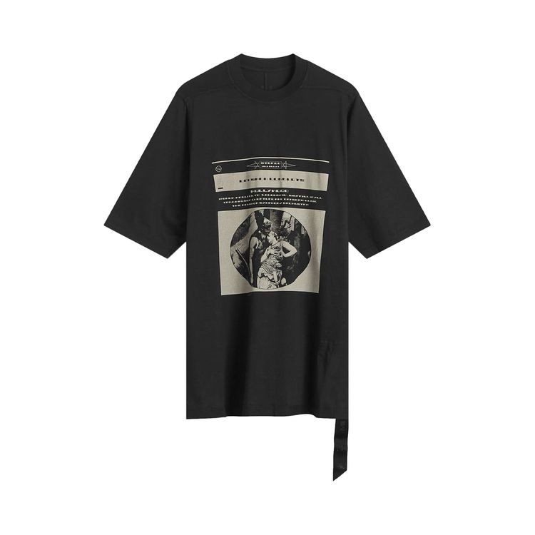 

Футболка Rick Owens DRKSHDW Jumbo Short-Sleeve T-Shirt 'Black/Pearl', черный