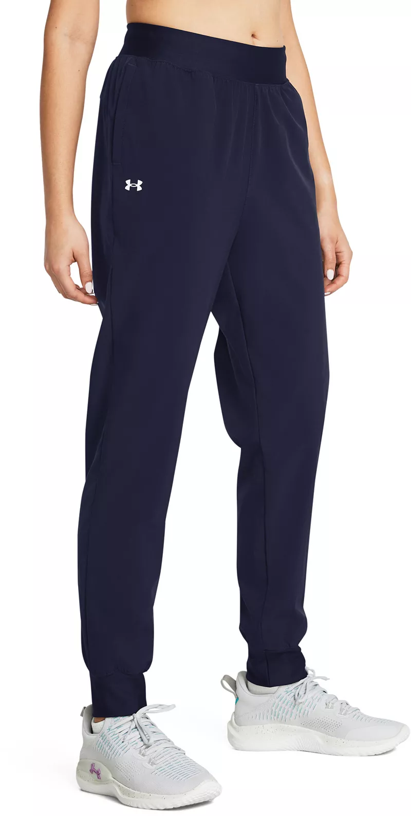

Женские тканые брюки с высокой посадкой Under Armour Armor Sport, цвет Midnight Navy