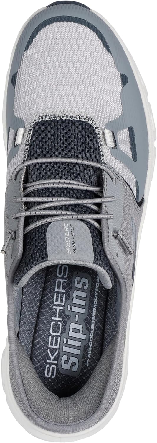 Мужские кроссовки Skechers Glide-Step Pro без шнурков, серый/угольный — фото 3
